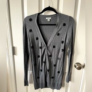 Grey Cardigan with sequins